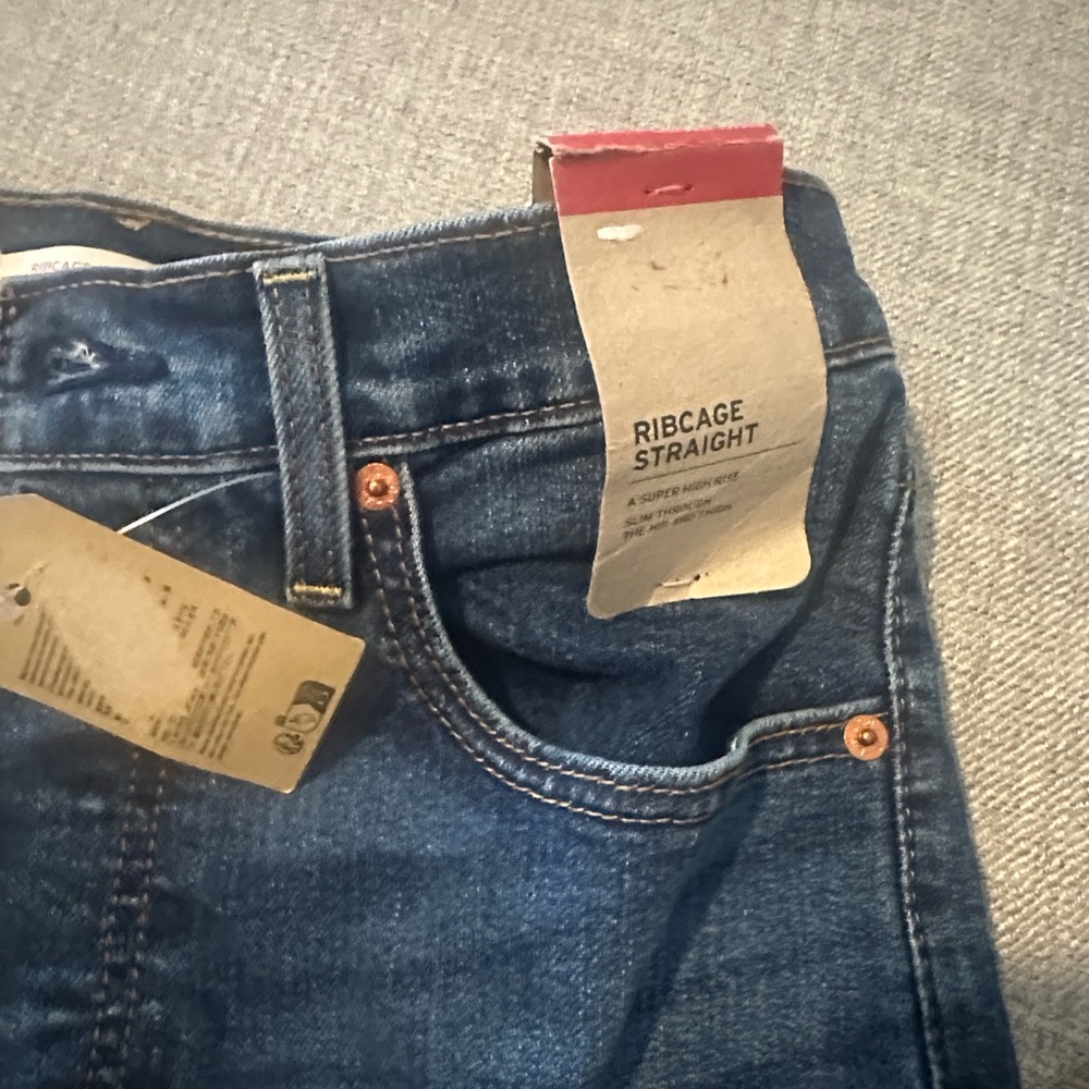 Ribcage Straight Blue Jeans